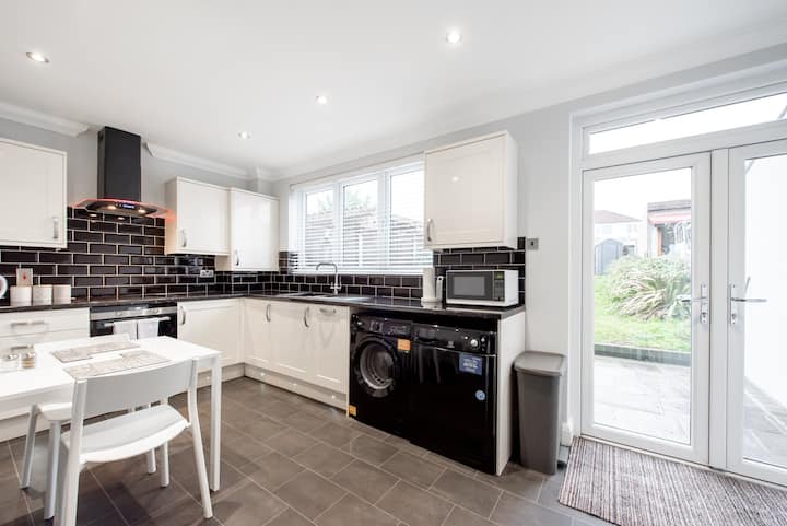 washing machine in kitchen